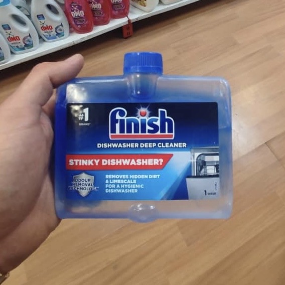 مایع جرم‌گیر ماشین ظرفشویی finish با رایحه کلاسیک با حجم 250m