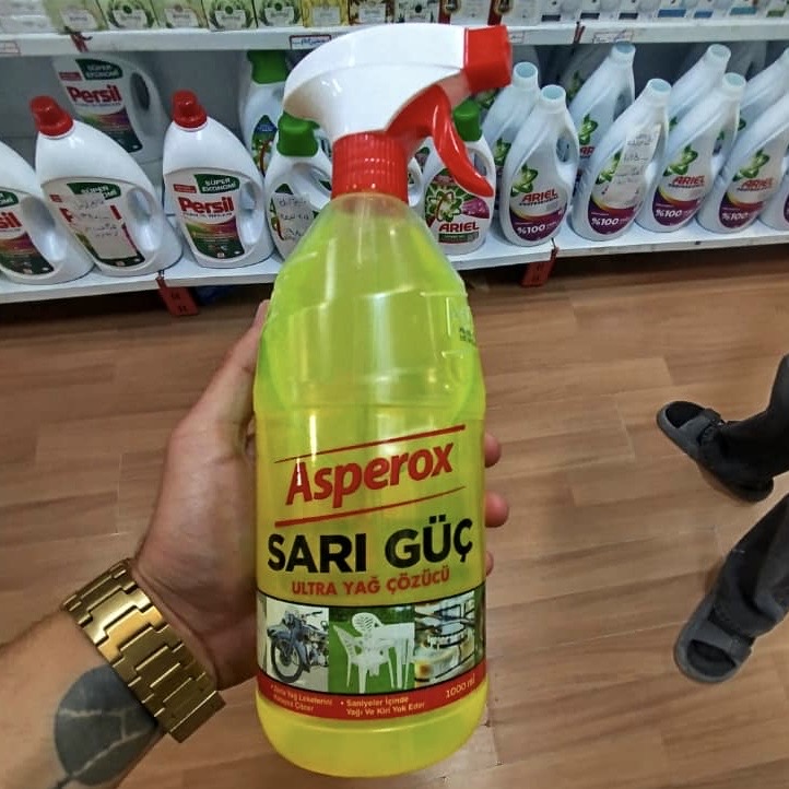 اسپری چربی زدای قوی آسپروکس Sarı Güç رایحه لیمو حجم 1000میل