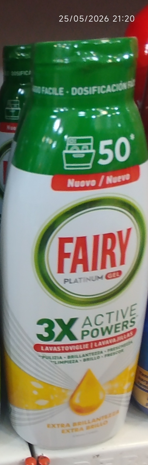 ژل ماشین ظرفشوییfairy(فیری)با رایحه لیمو 900میل