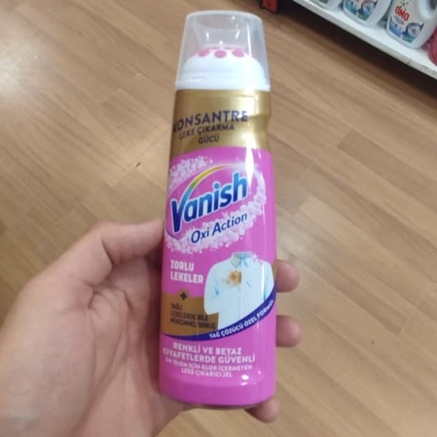 ژل لکه‌بر غلیظ ونیش مدل Vanish Oxi Action حجم ۲۰۰ میلی‌لیتر