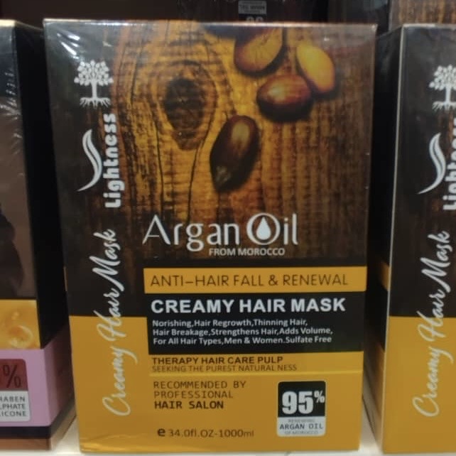 ماسک مو روغن آرگان لایتنس بدون سولفات یک کیلوگرم
