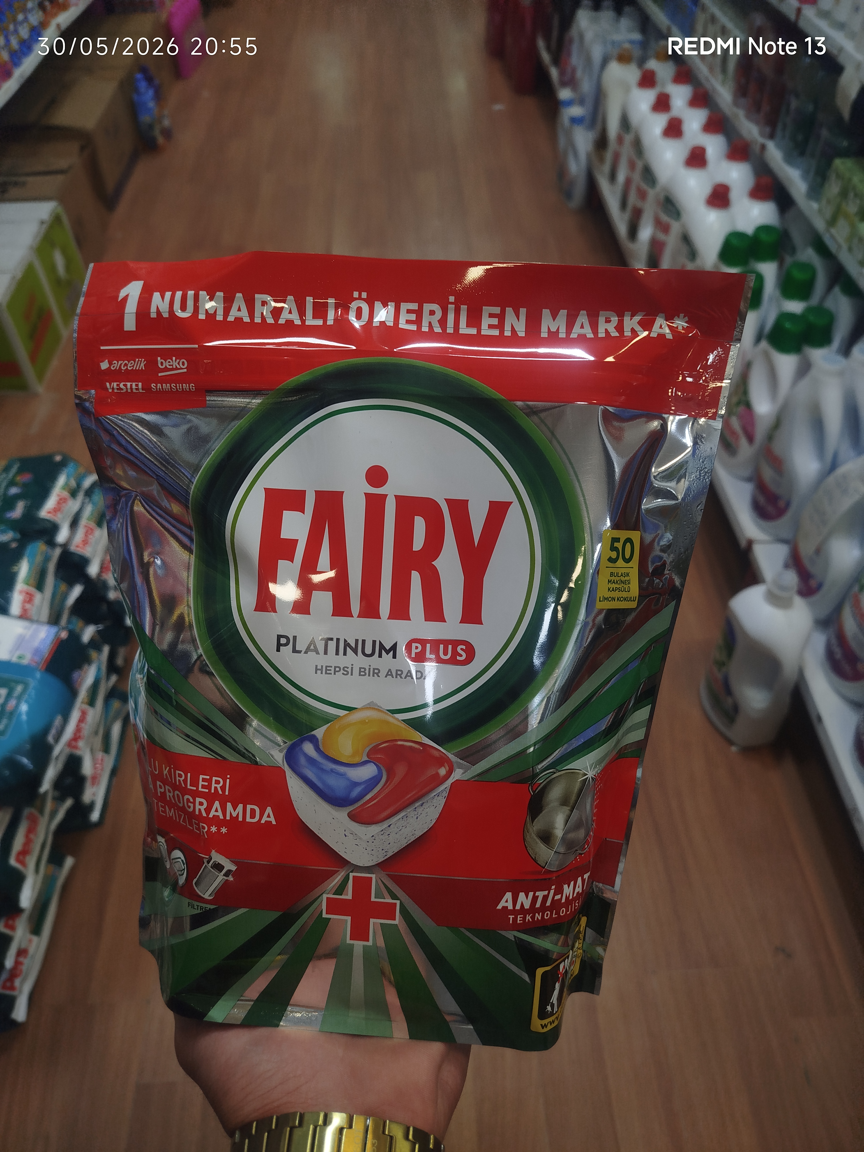 قرص ماشین ظرفشویی فیری پلاتینیوم پلاس50 عددی Fairy