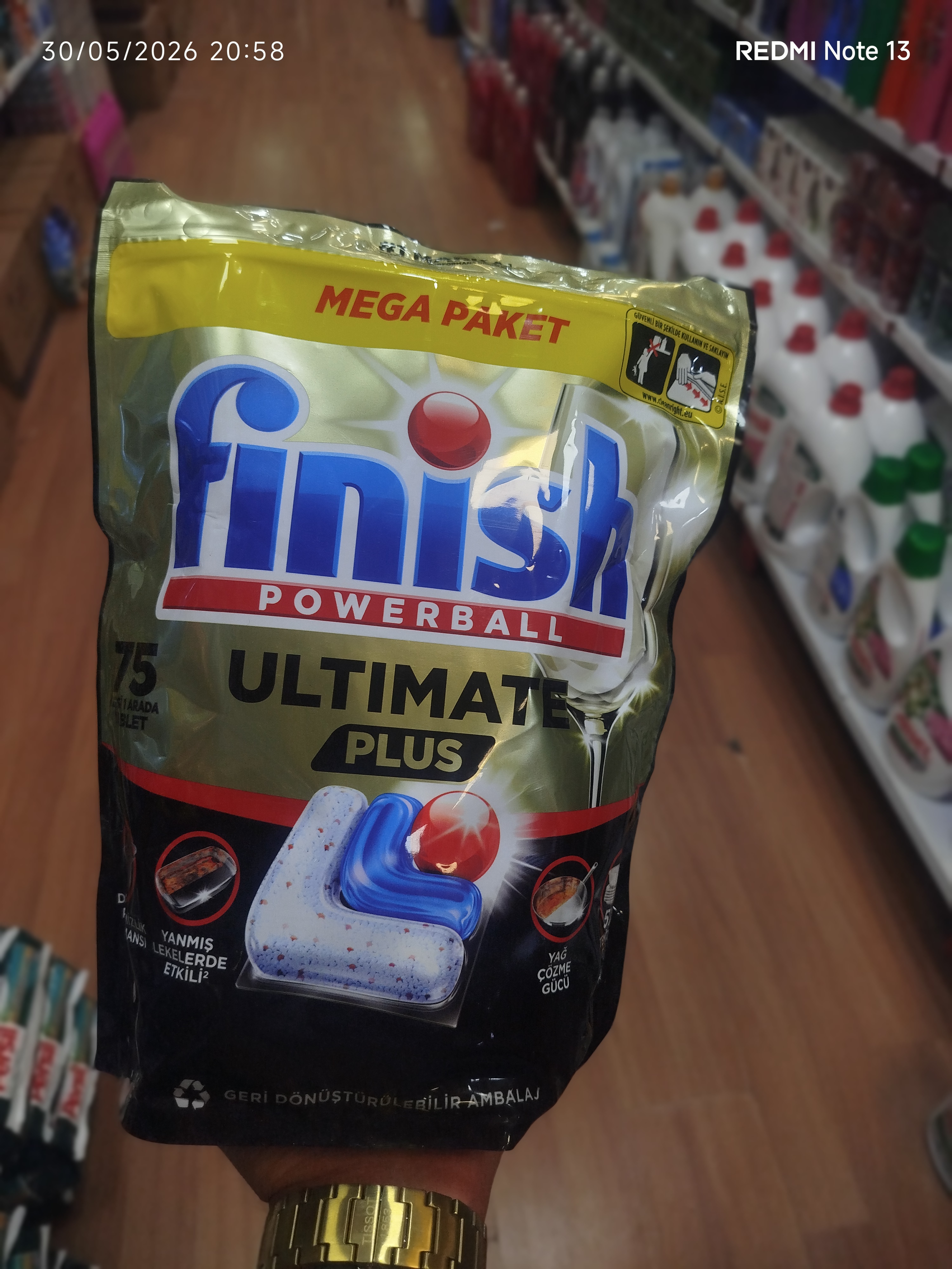 قرص ماشین ظرفشویی 75تایی التمیت پلاس(finish)